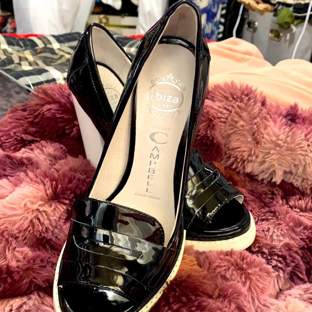 Jeffrey Campbell Black Patent Leather Heels
